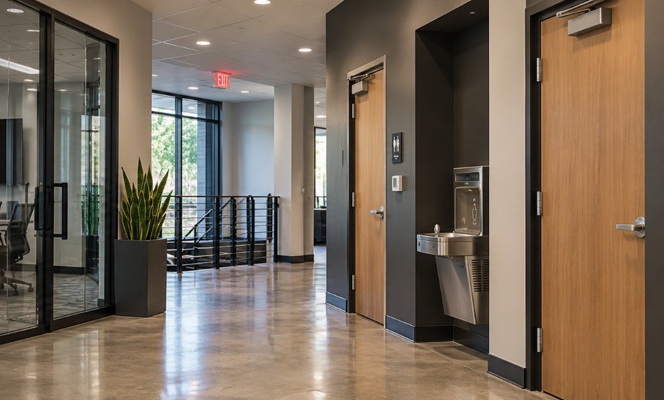 Hero - commercial office hallway